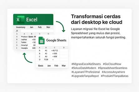 Migrasi Excel ke Google Spreadsheet